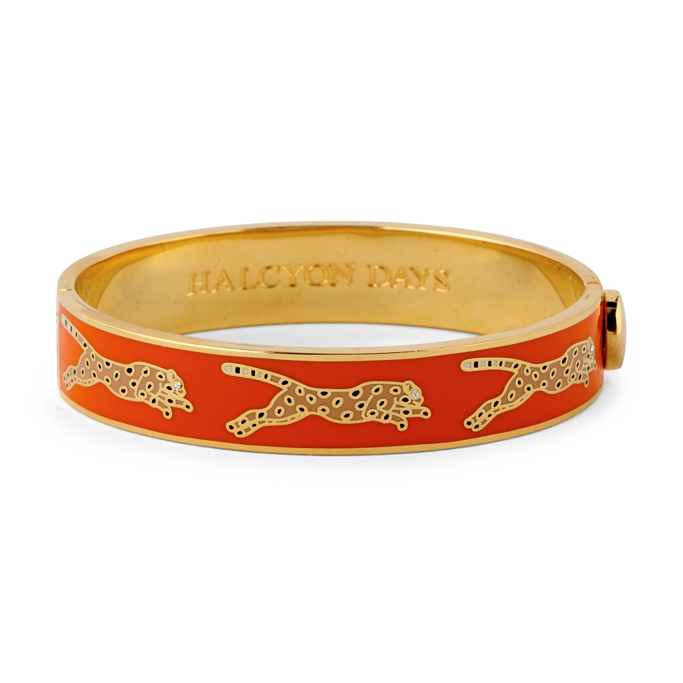 Halcyon Days Leopard Hinged Bangles